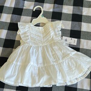 White Ruffled Baby Dress